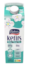 Baltais beztauku kefīrs 0% 1 kg